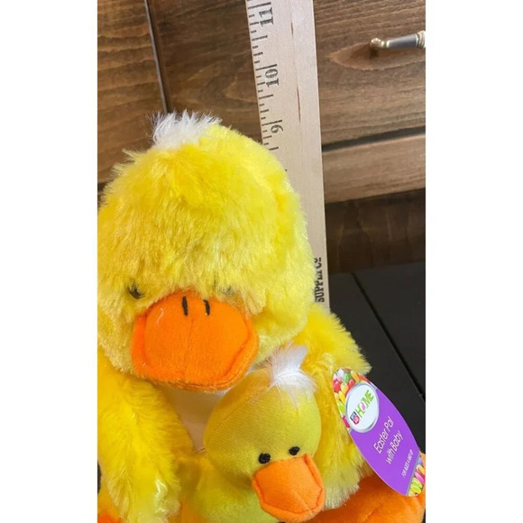 Homerbest Yellow Duck Mom & Baby Plush Toy Stuffed‎ Animal Easter NEW - Picture 7 of 8